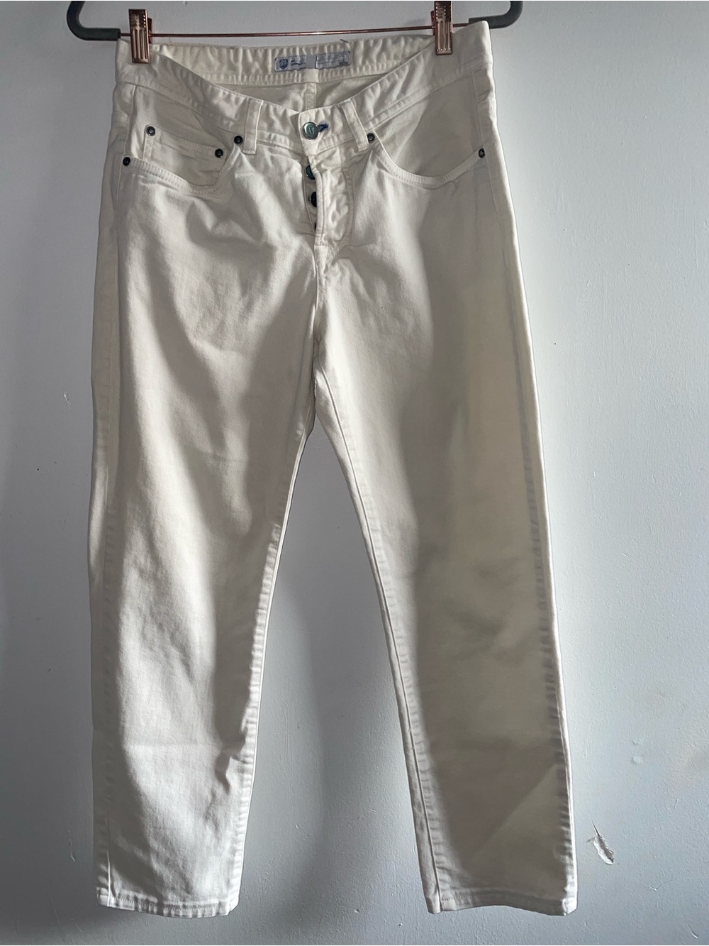 Tincati Milano white Italian jeans